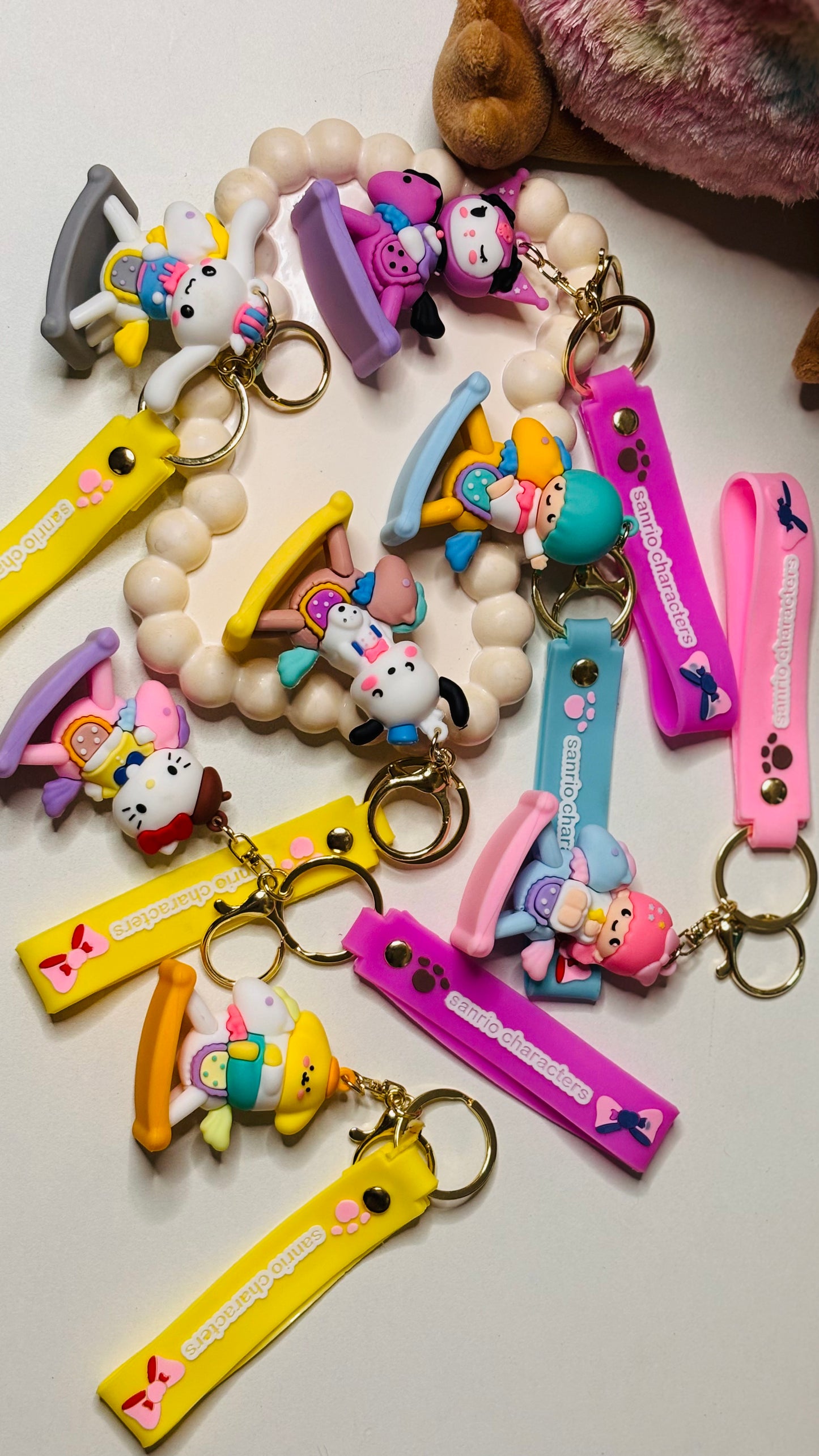 Sanrio PVC Keychain with Strap (1 pc)