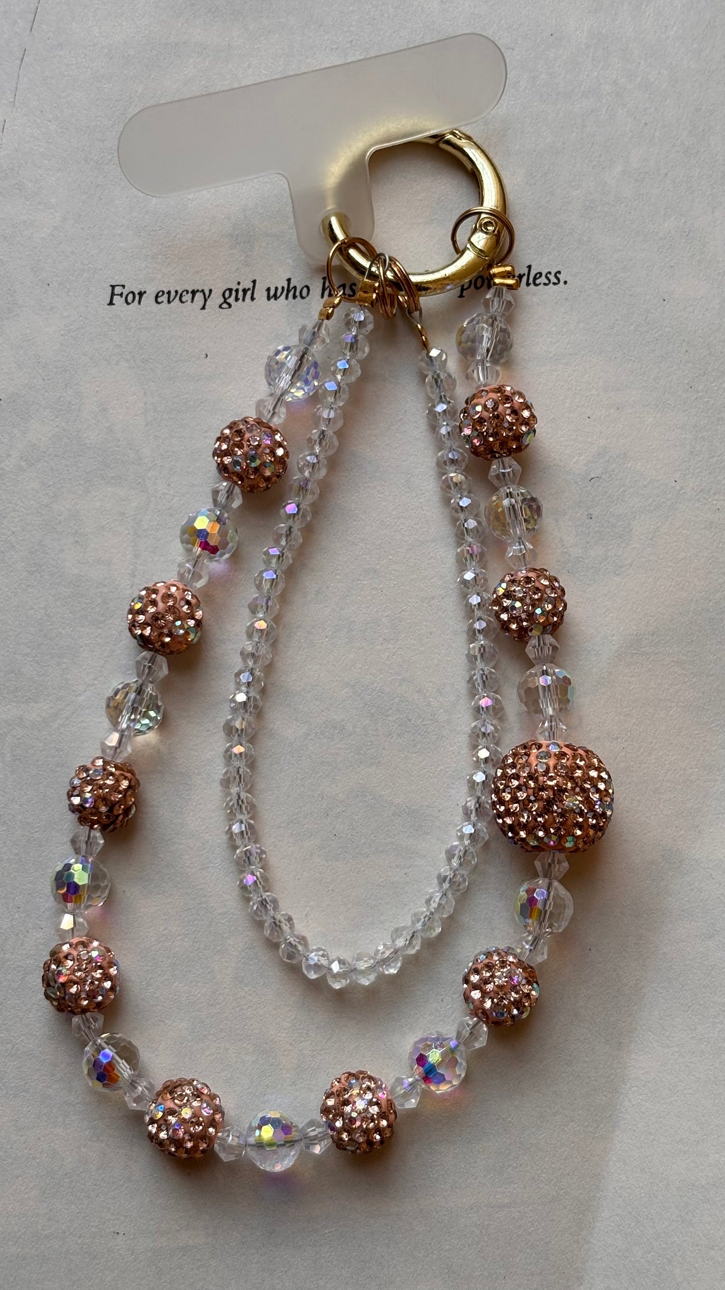 Crystal Beaded Phone Charm Accessory 1 Pc