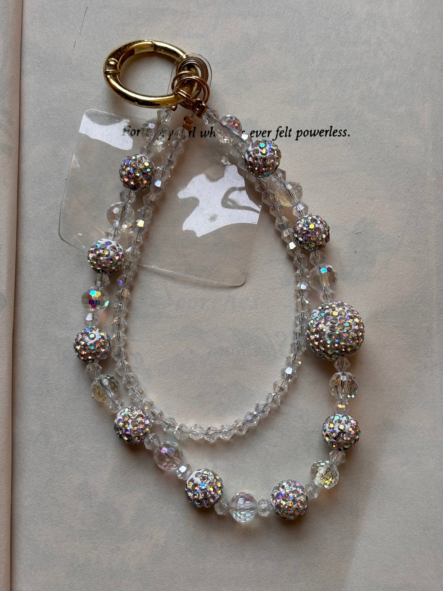 Crystal Beaded Phone Charm Accessory 1 Pc