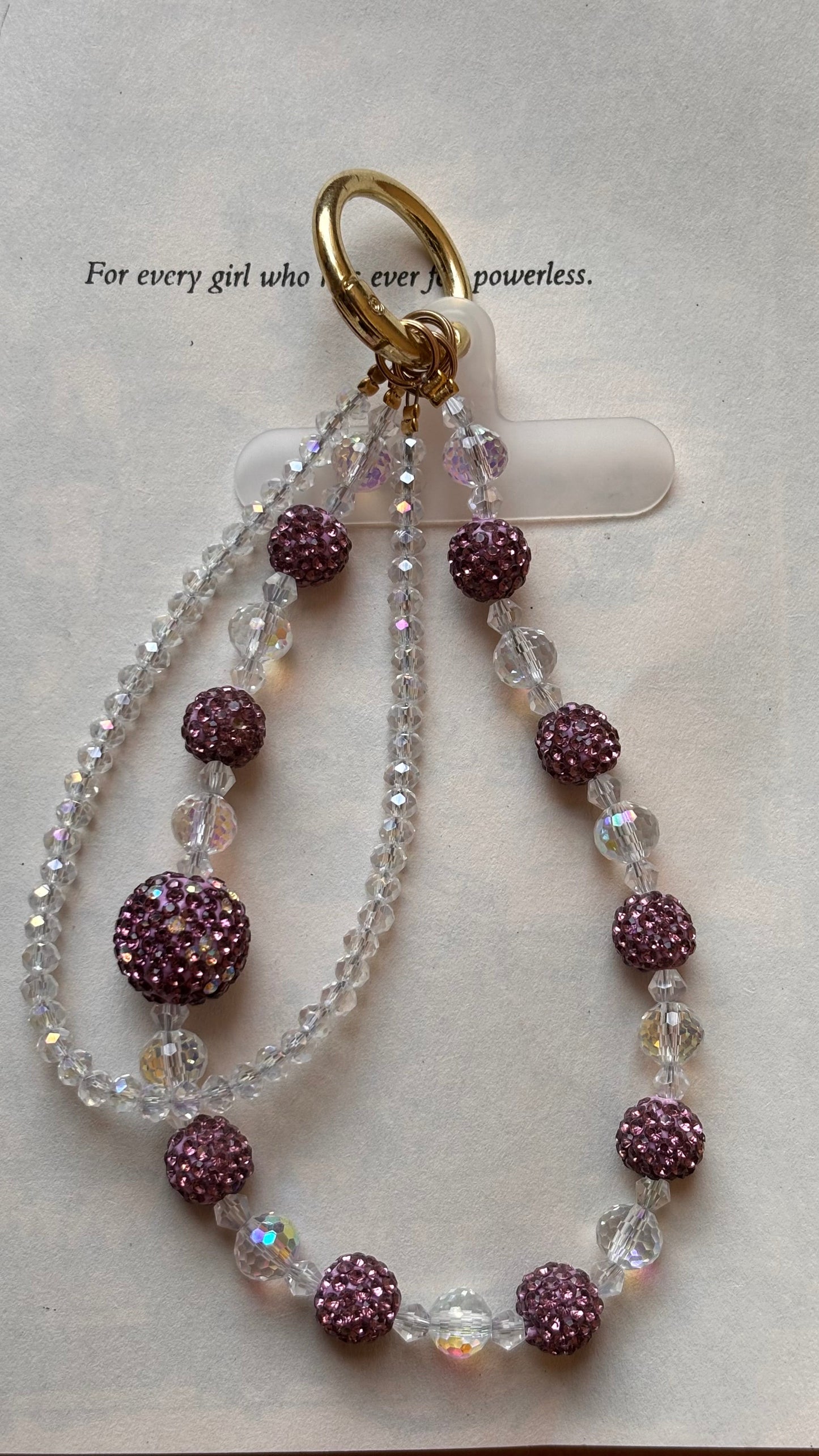 Crystal Beaded Phone Charm Accessory 1 Pc