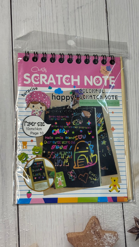 Colored A6 Scratch Paper Note Book (1 Pc)