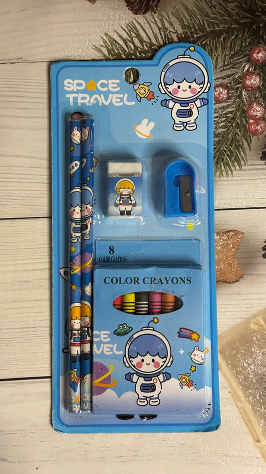 Cute Crayons Stationery Set (1 Set)