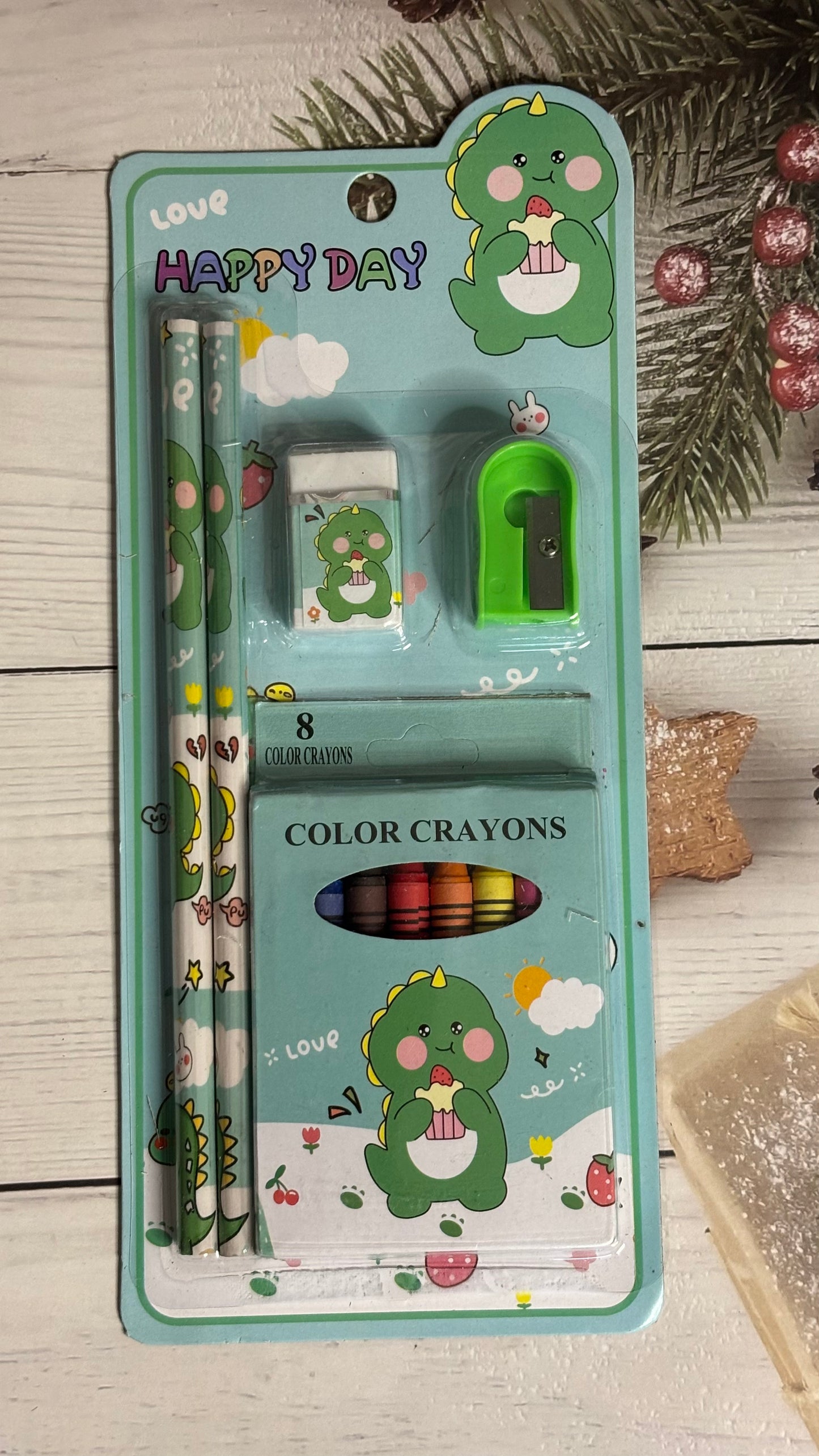 Cute Crayons Stationery Set (1 Set)
