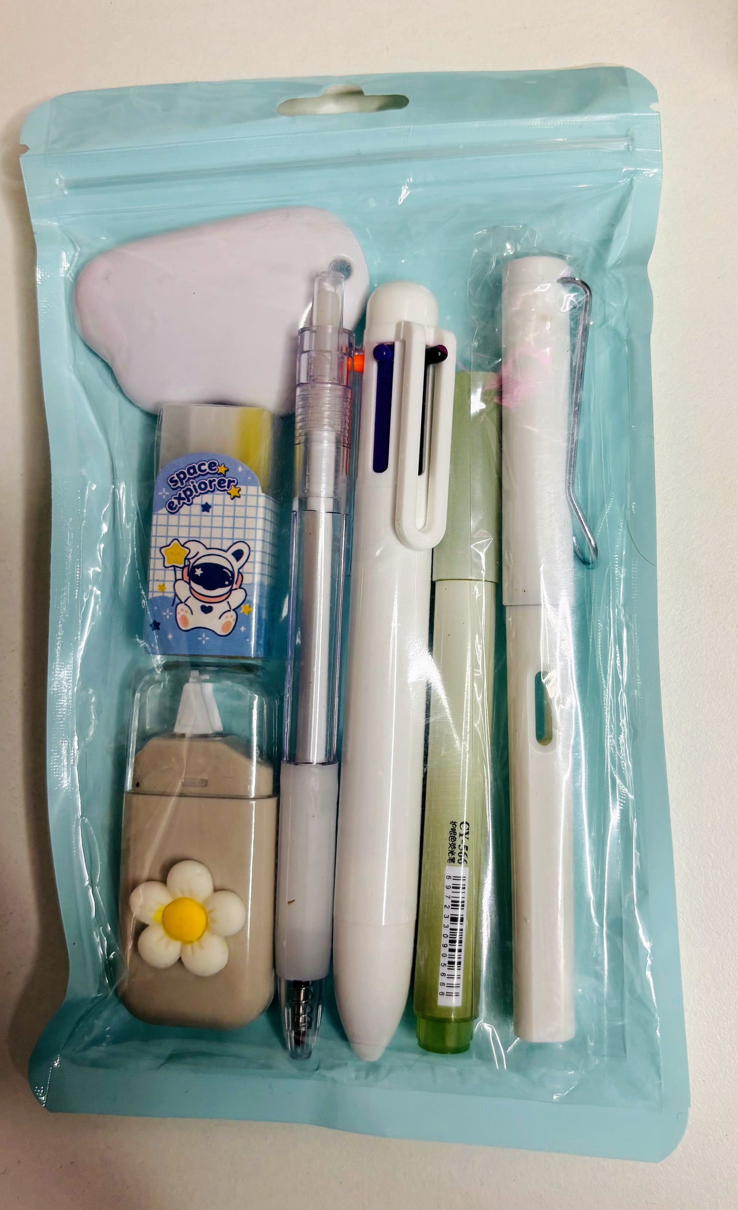 7 Pcs Asthethic Stationery Gift Set Pastel shades