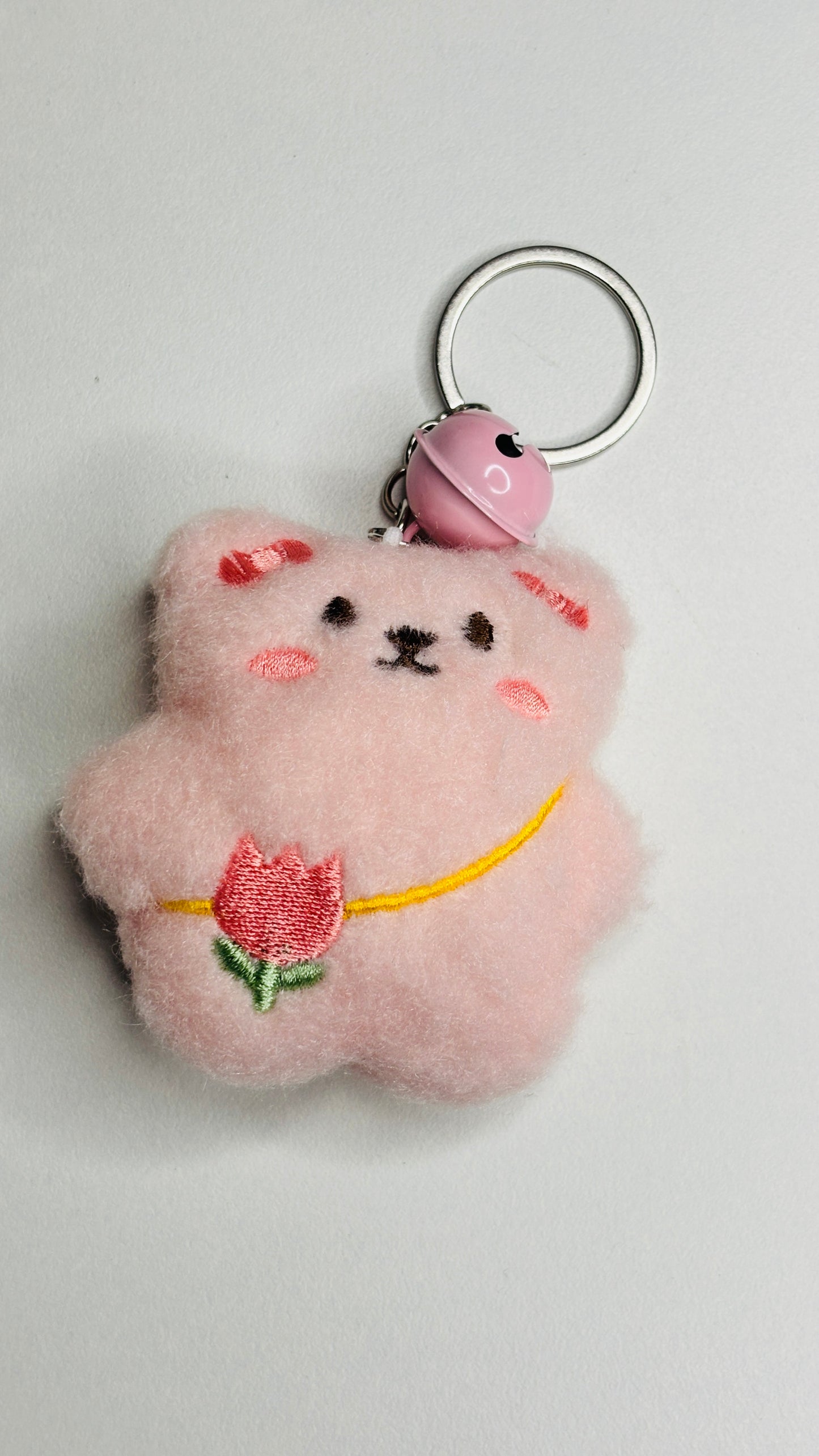 Mini Plushies Keychain with Bell (1 Pc)