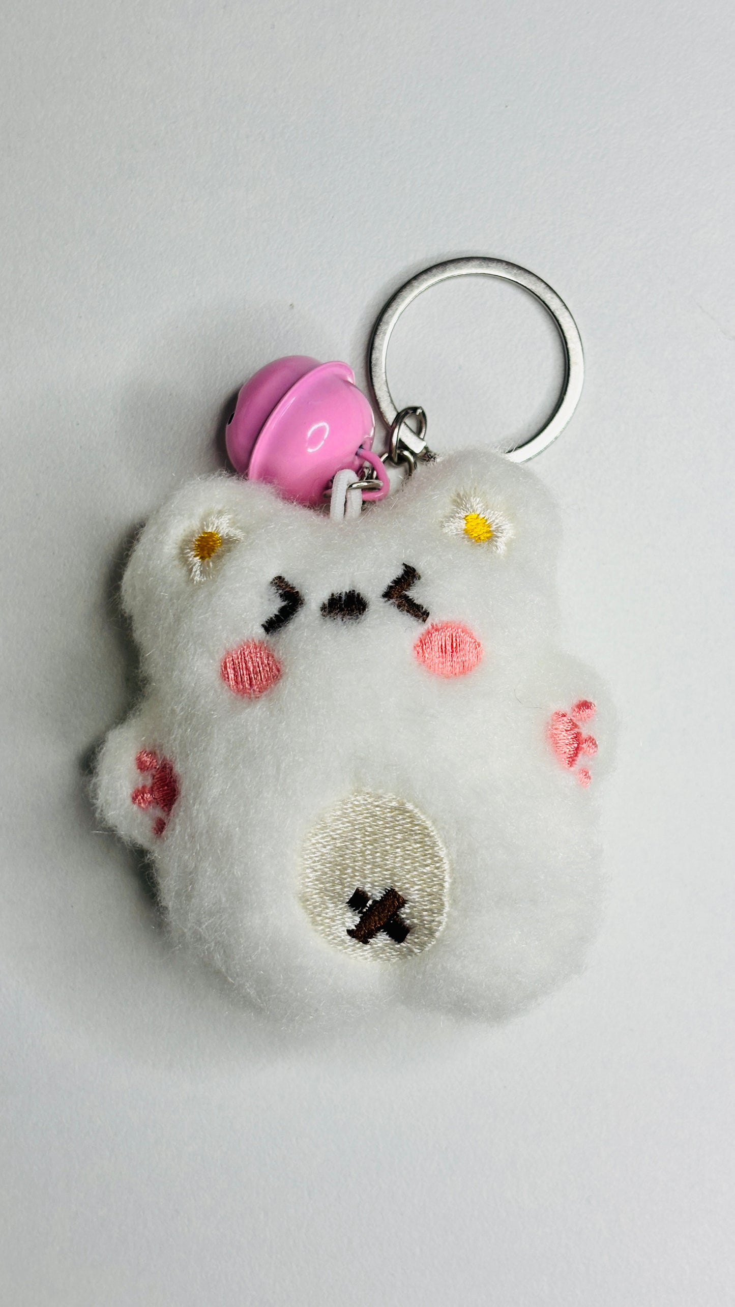 Mini Plushies Keychain with Bell (1 Pc)