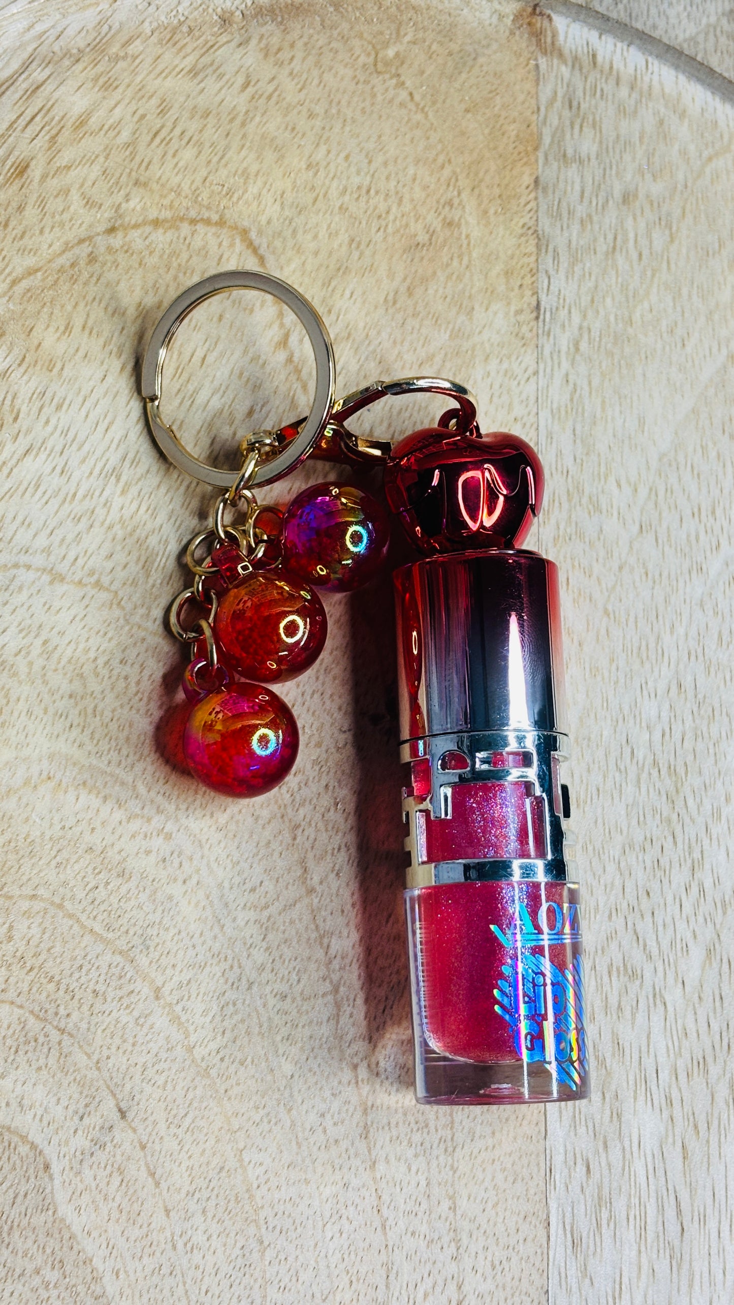 Rosy Grapes Lip Gloss with Key chain