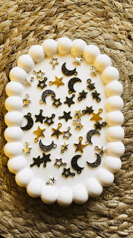 Handmade Enamal Paint Pendant Charms Design 2 (Random Set of 5)