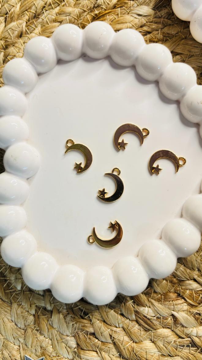 Handmade Enamal Paint Pendant Charms Design 3 (Random Set of 5)