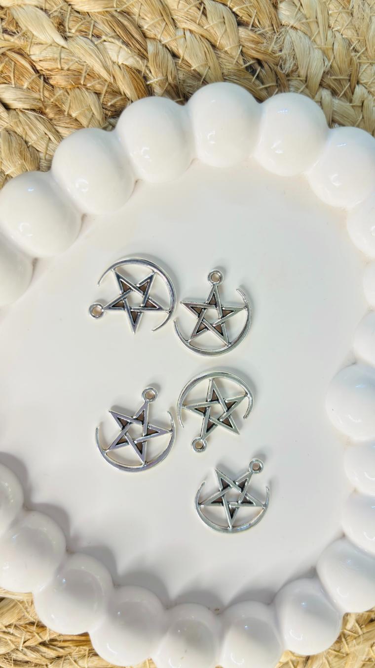 Handmade Enamal Paint Pendant Charms Design 4 (Random Set of 5)