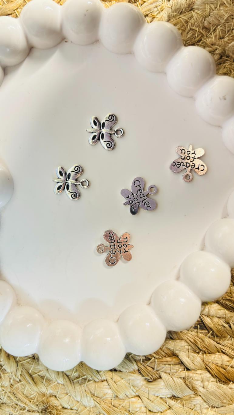 Handmade Enamal Paint Pendant Charms Design 4 (Random Set of 5)