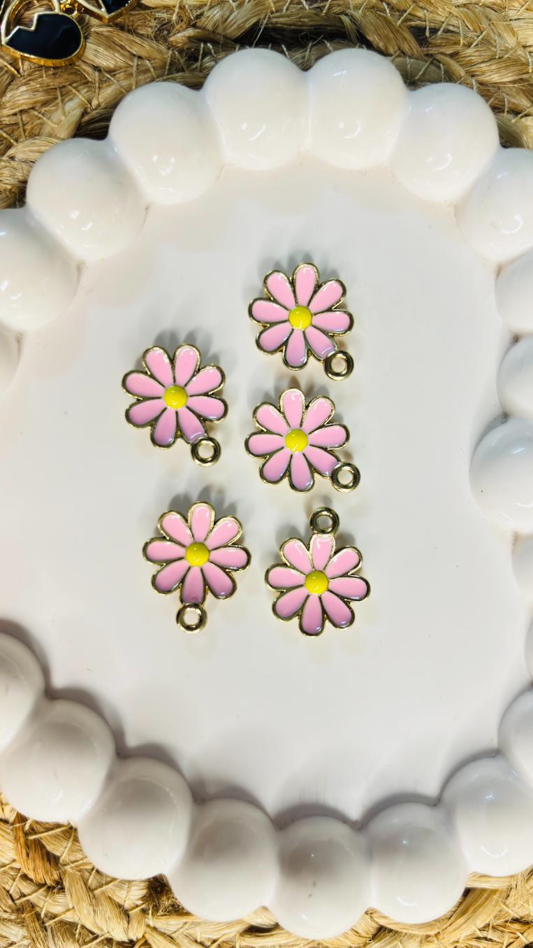 Handmade Enamal Paint Pendant Charms Design 1 (Random Set of 5)