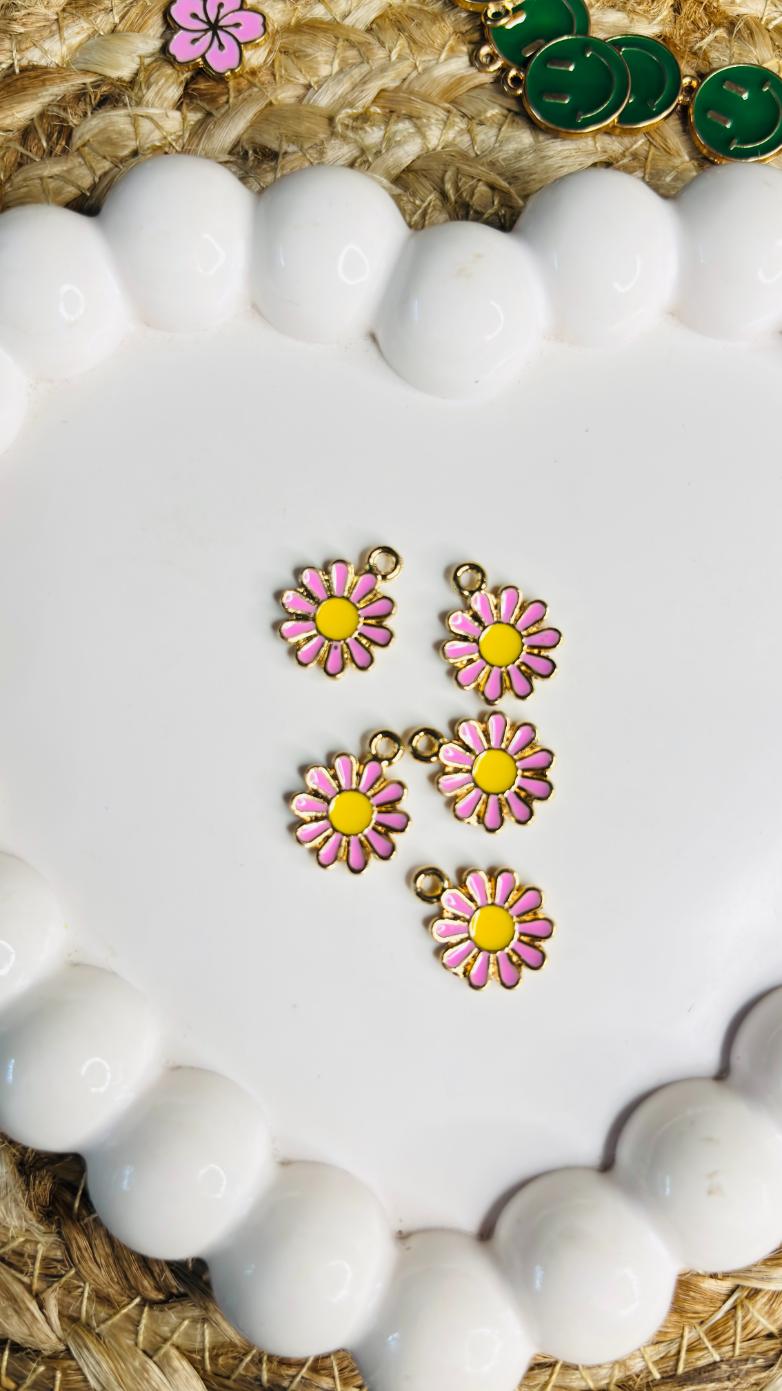 Handmade Enamal Paint Pendant Charms Design 1 (Random Set of 5)