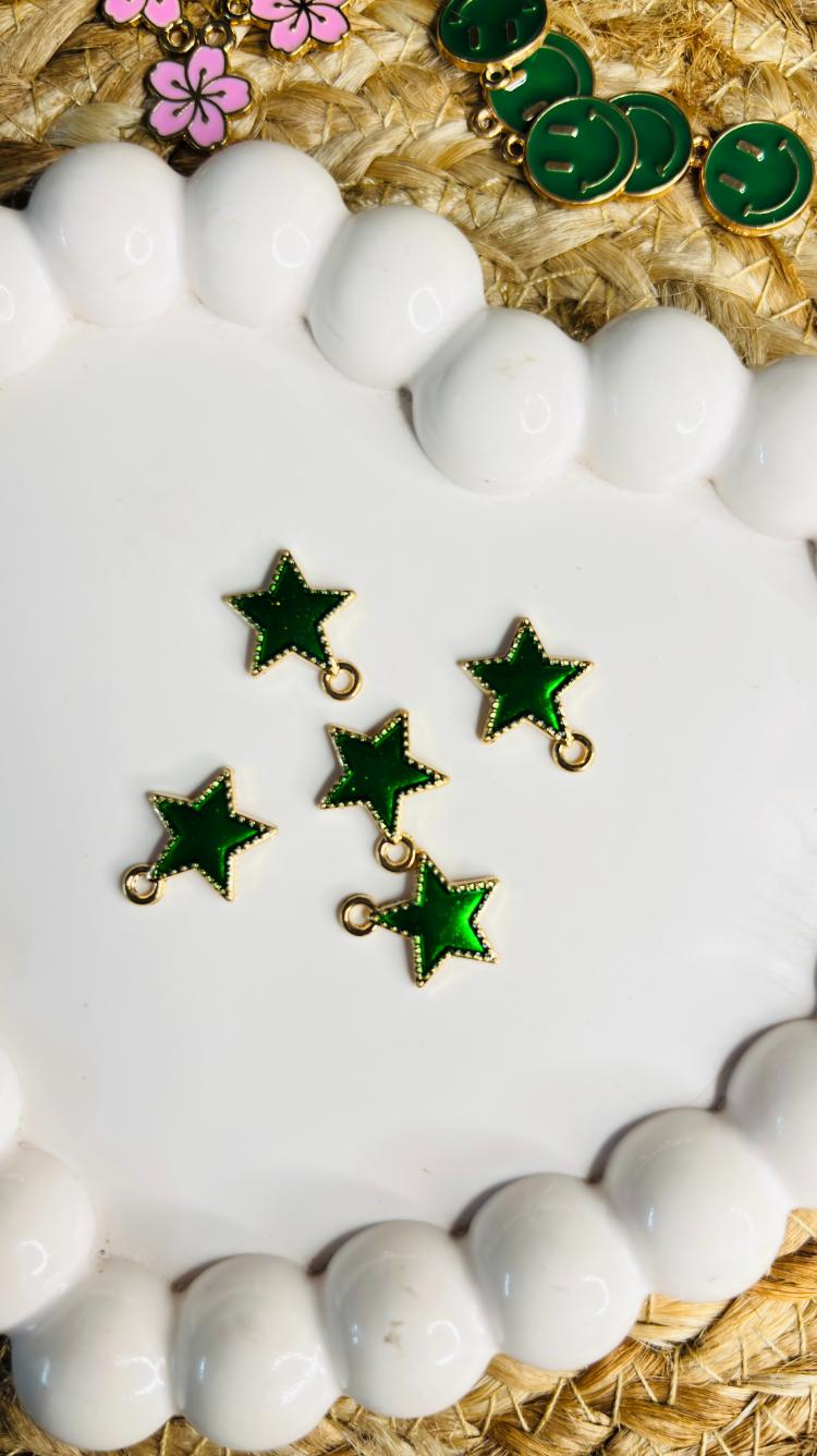 Handmade Enamal Paint Pendant Charms Design 1 (Random Set of 5)