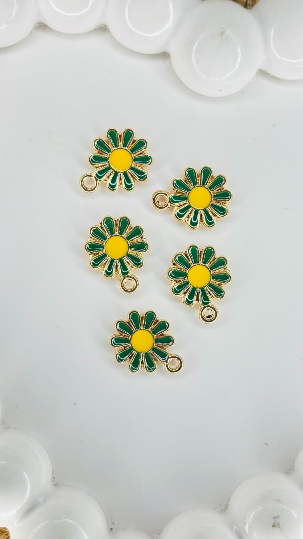 Handmade Enamal Paint Pendant Charms Design 1 (Random Set of 5)