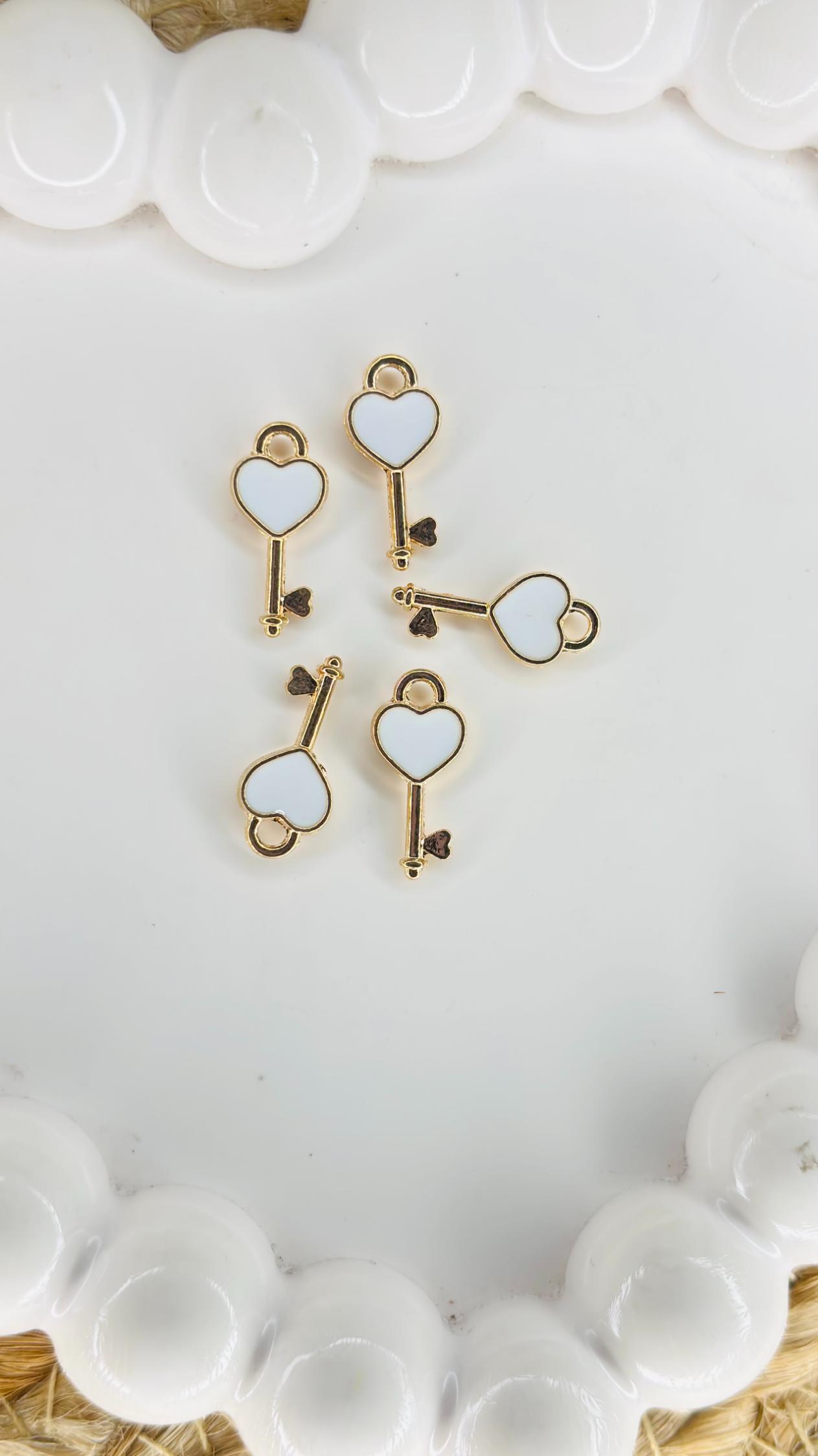 Handmade Enamal Paint Pendant Charms Design 1 (Random Set of 5)