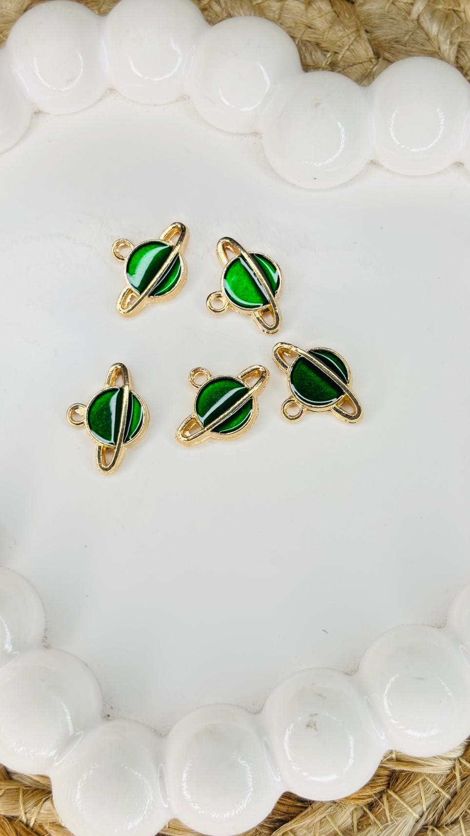 Handmade Enamal Paint Pendant Charms Design 1 (Random Set of 5)