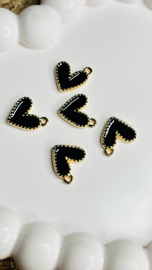 Handmade Enamal Paint Pendant Charms Design 6 (Random Set of 5)