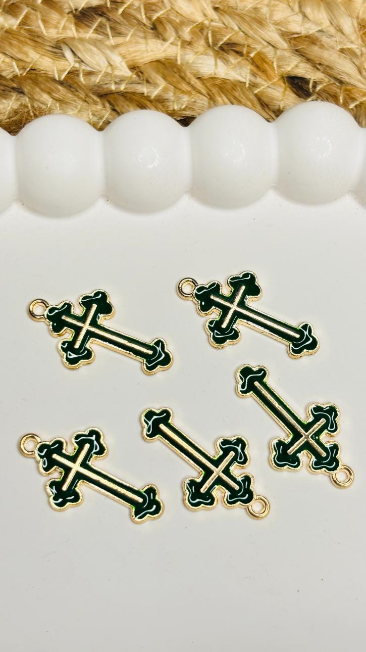 Handmade Enamal Paint Pendant Charms Design 6 (Random Set of 5)