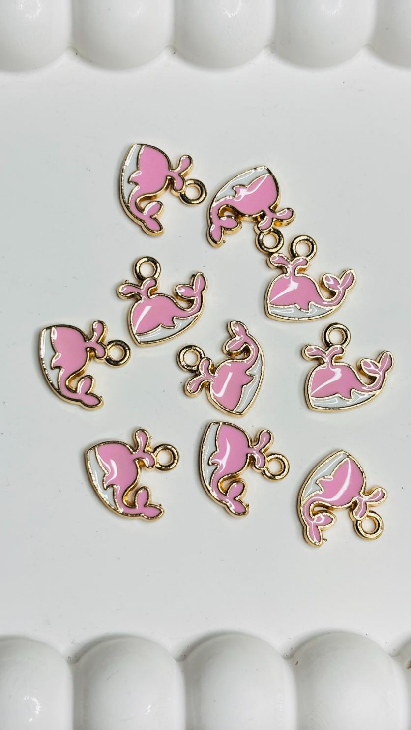 Handmade Enamal Paint Pendant Charms Design 6 (Random Set of 5)