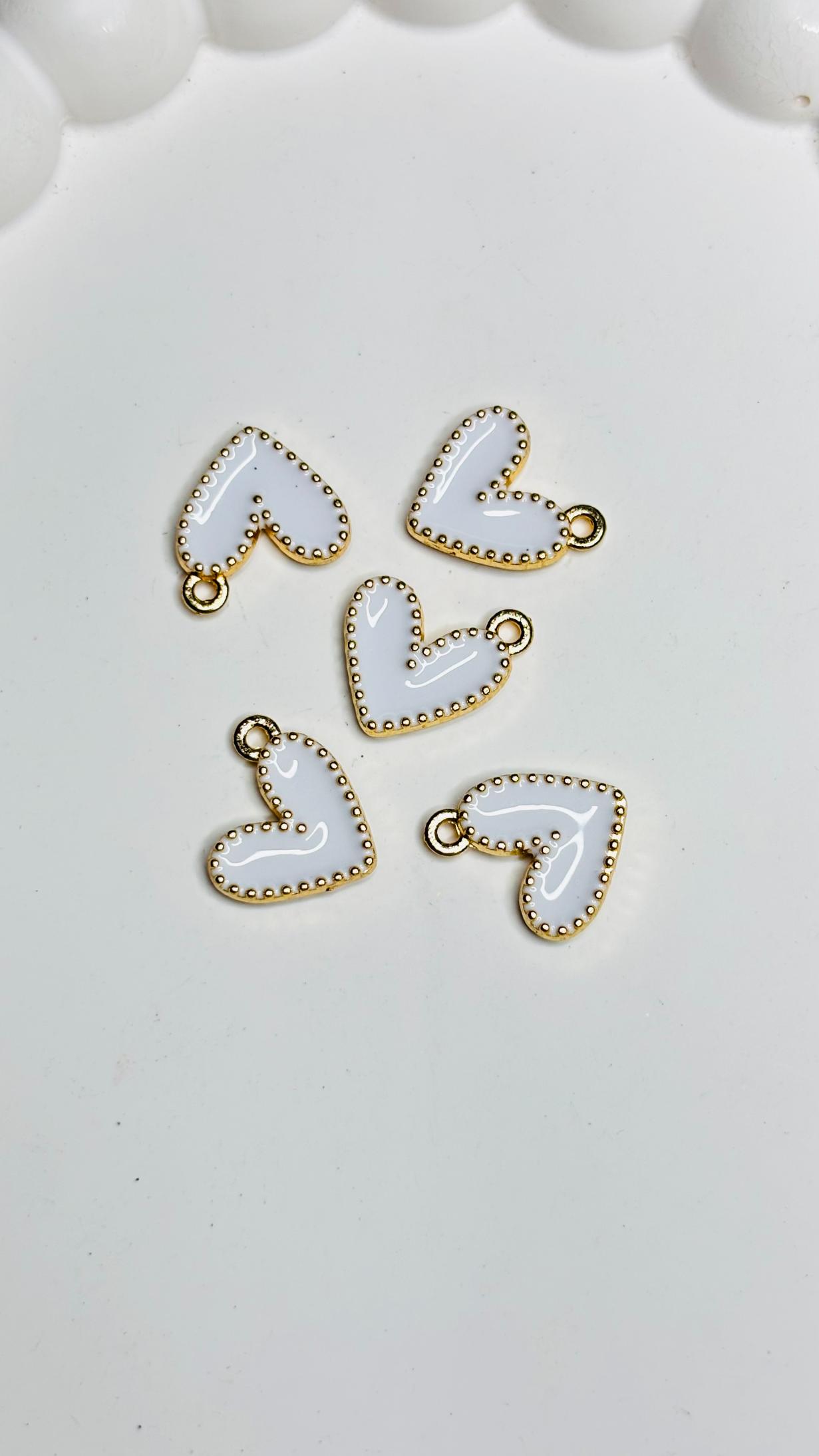 Handmade Enamal Paint Pendant Charms Design 6 (Random Set of 5)