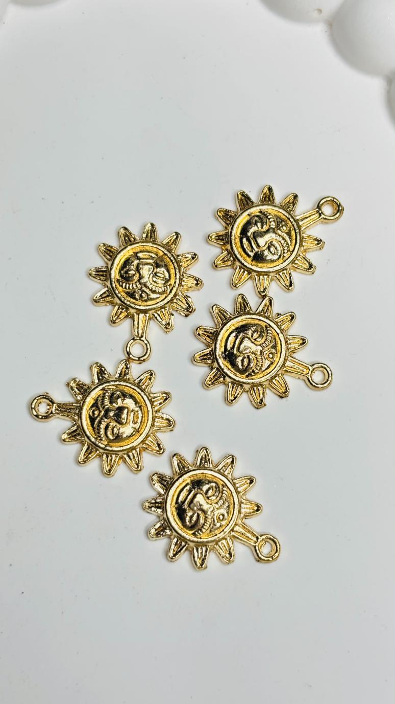 Handmade Enamal Paint Pendant Charms Design 6 (Random Set of 5)