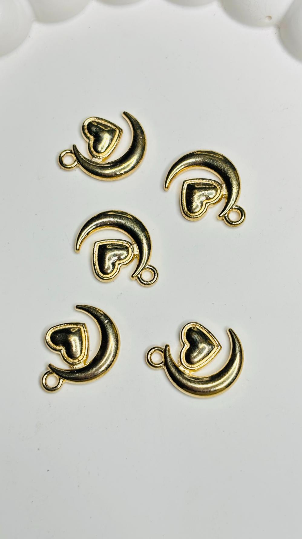 Handmade Enamal Paint Pendant Charms Design 6 (Random Set of 5)