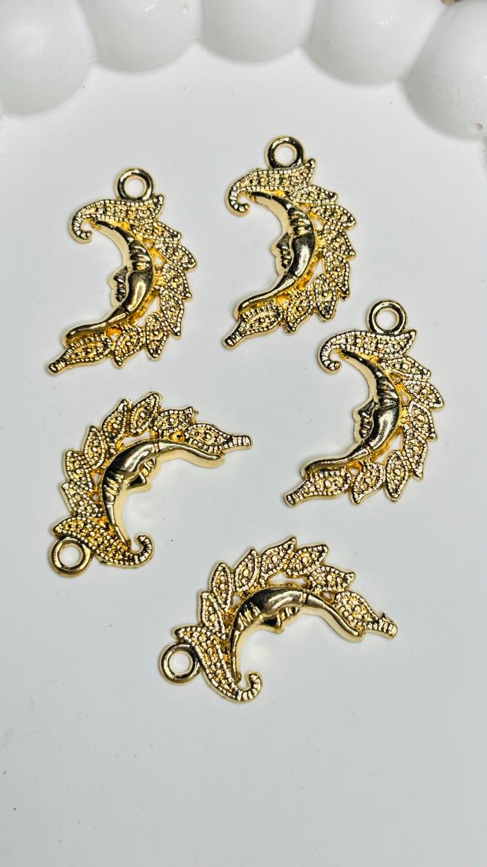 Handmade Enamal Paint Pendant Charms Design 6 (Random Set of 5)