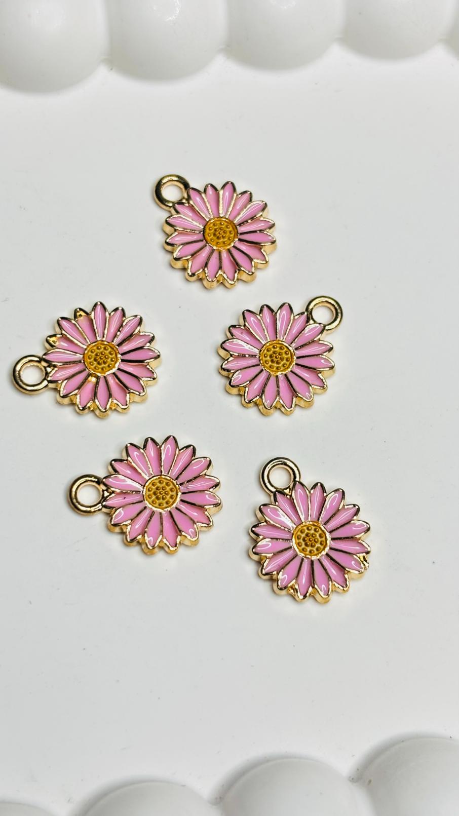 Handmade Enamal Paint Pendant Charms Design 7 (Random Set of 5)