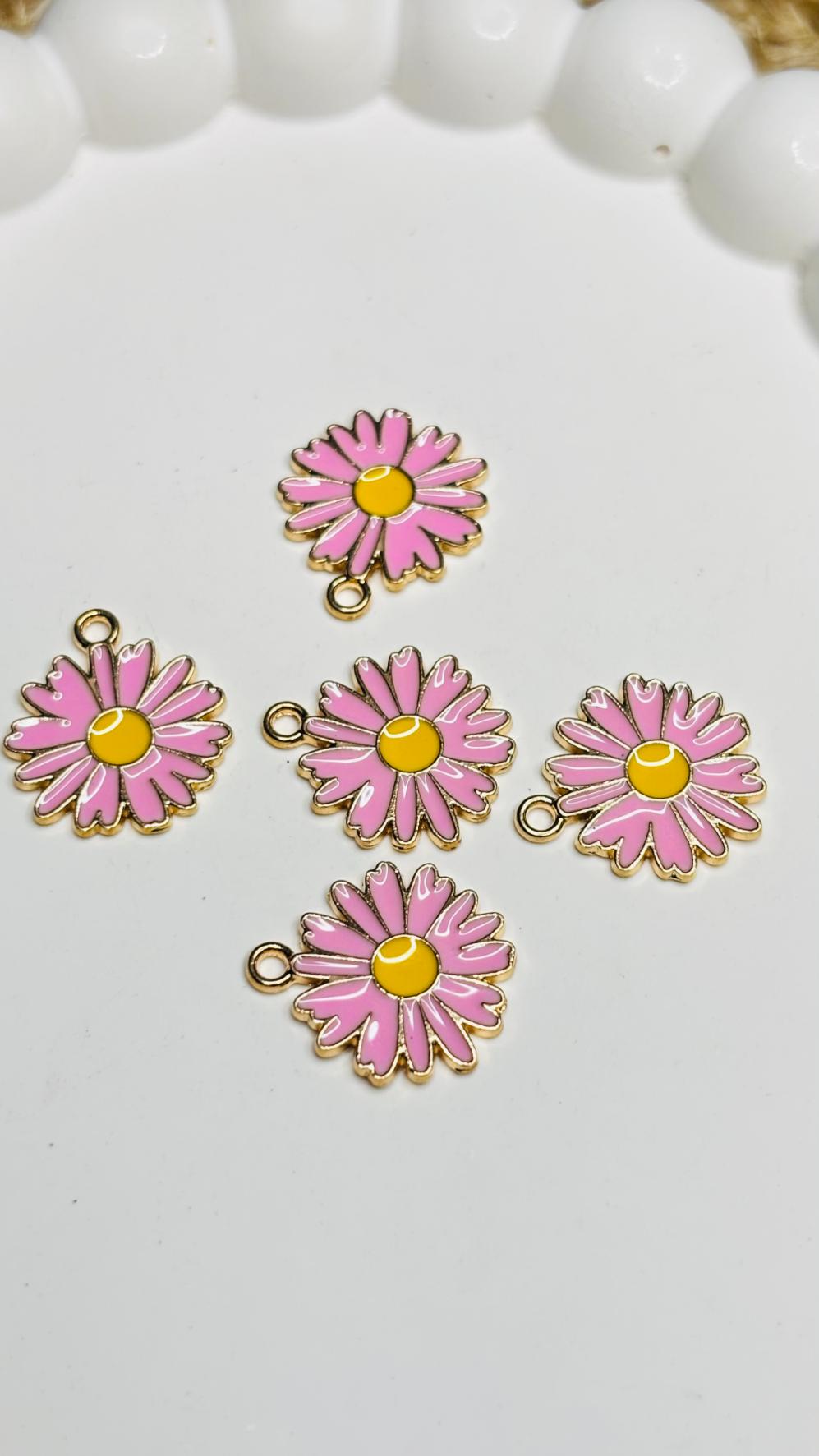 Handmade Enamal Paint Pendant Charms Design 7 (Random Set of 5)