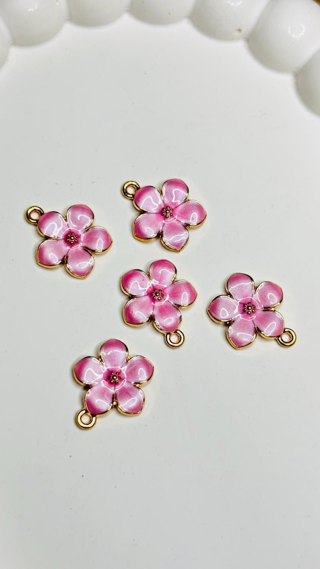 Handmade Enamal Paint Pendant Charms Design 7 (Random Set of 5)