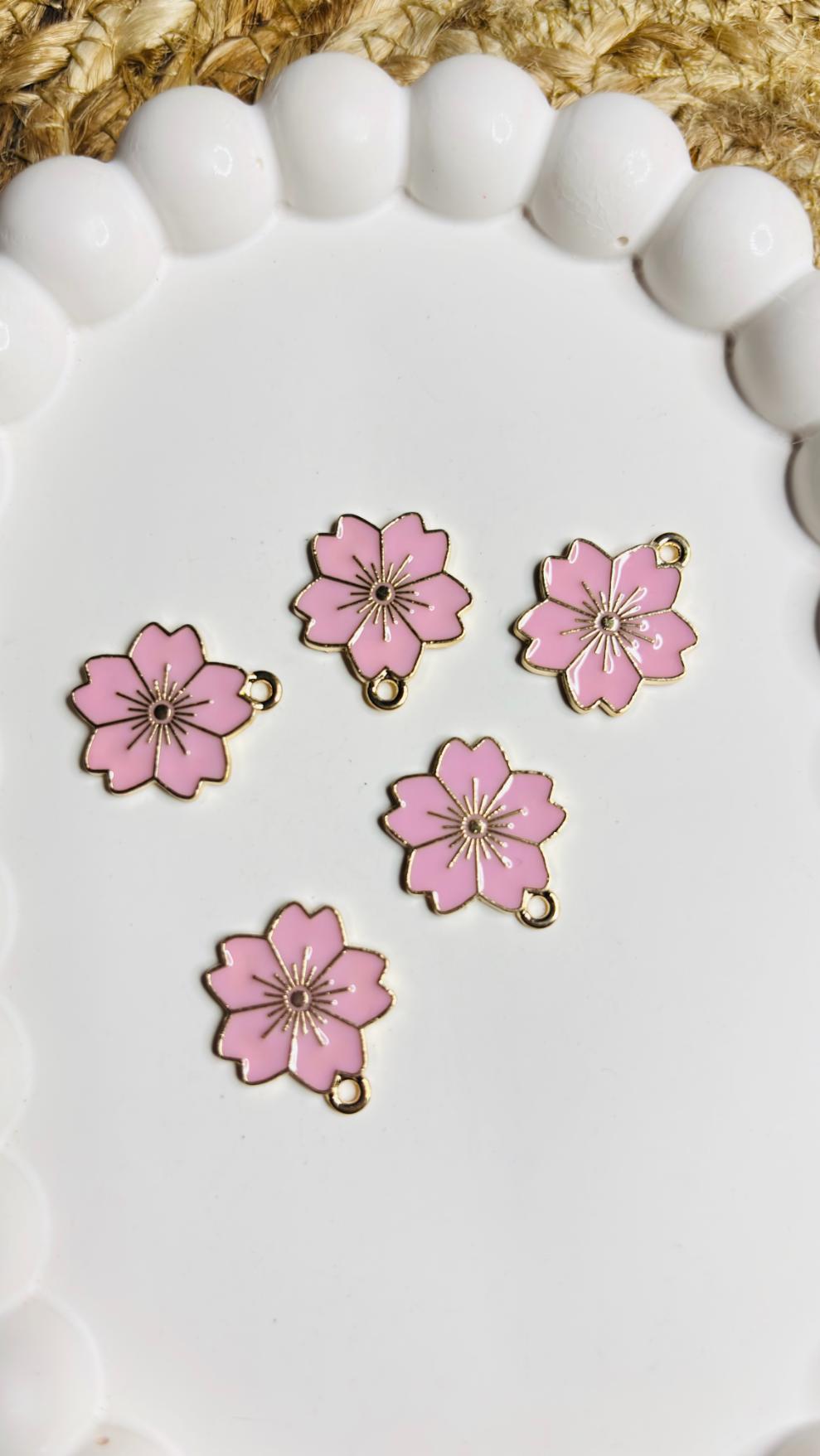 Handmade Enamal Paint Pendant Charms Design 8 (Random Set of 5)