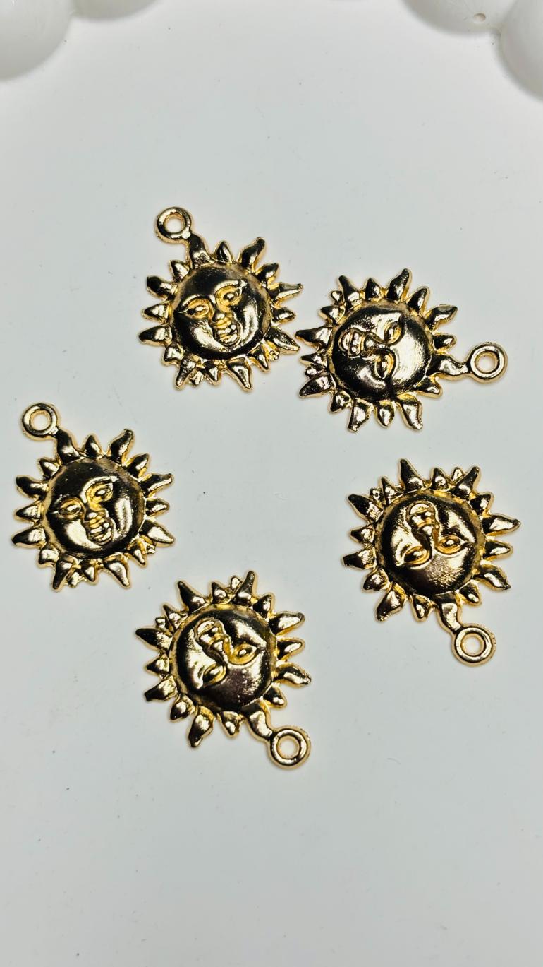 Handmade Enamal Paint Pendant Charms Design 8 (Random Set of 5)