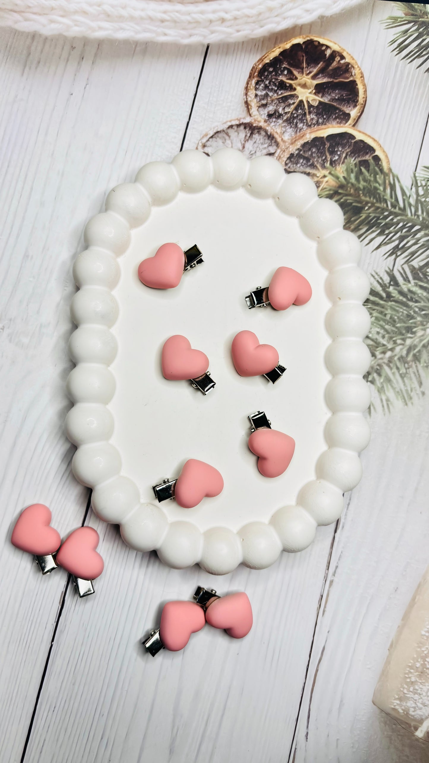 Pastel Resin Hair Clips – Set of 5