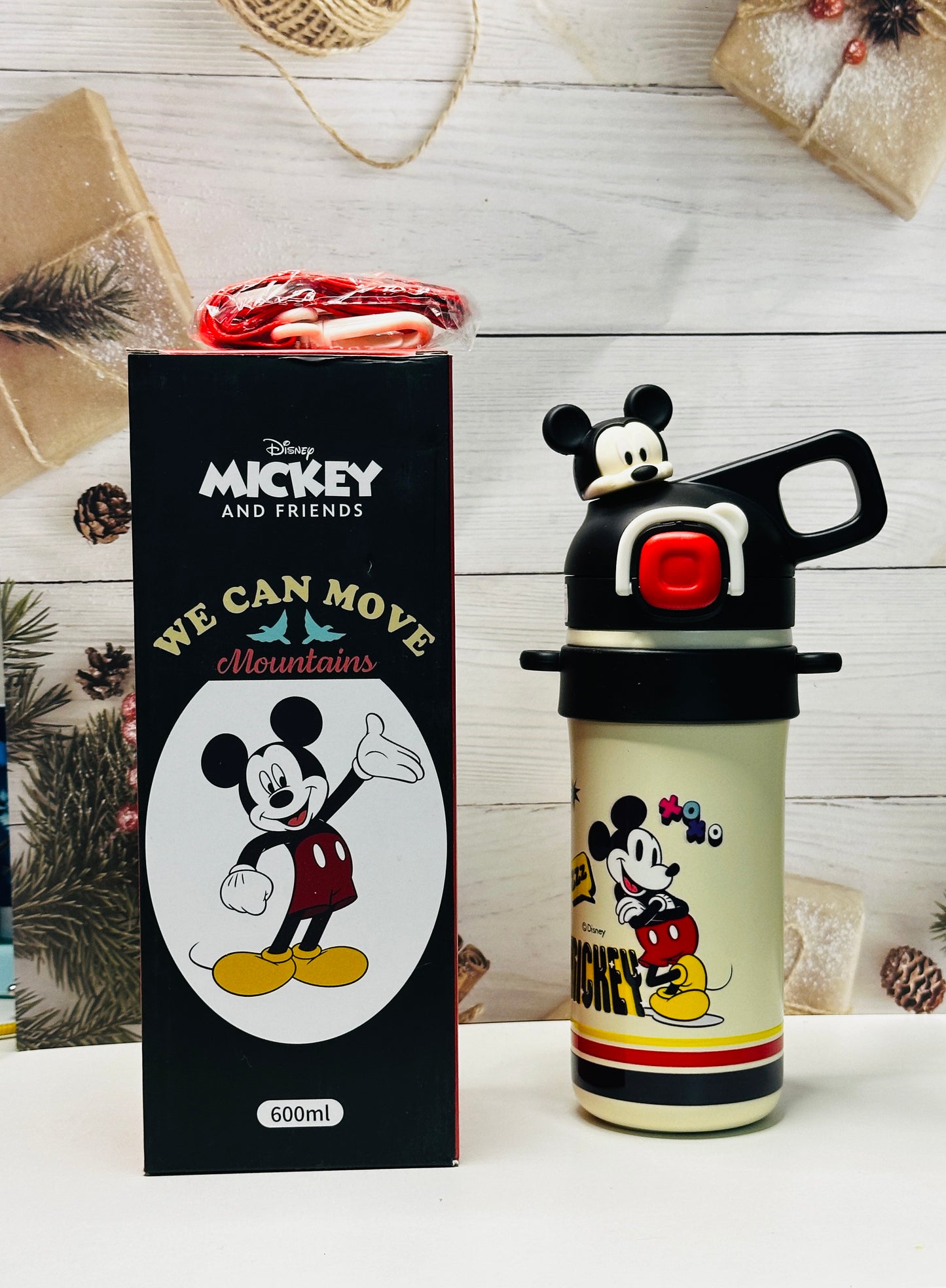 Disney Theme Stainless Steel Water Bottle – 600 ml