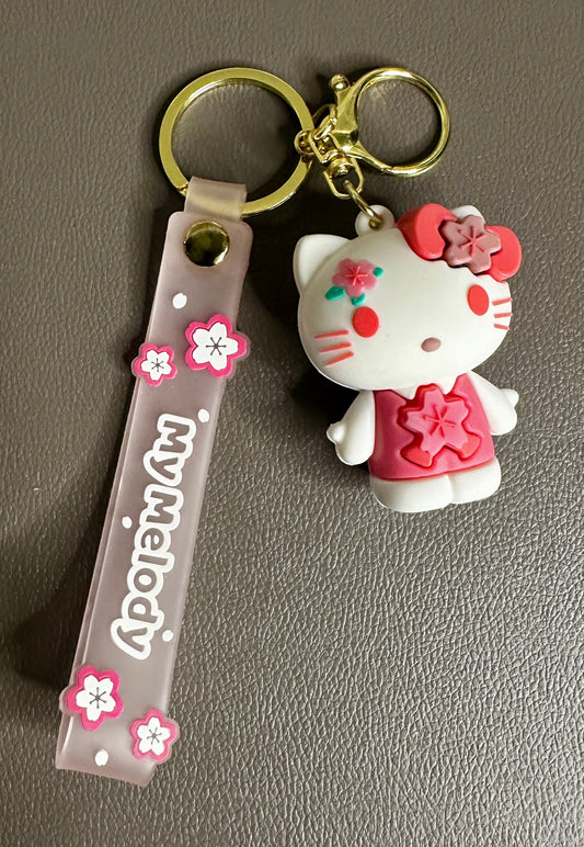 Sanrio PVC Keychain with Strap (1 pc)