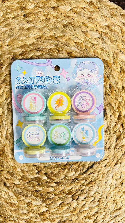 Cute Stamp Set of 6 pcs