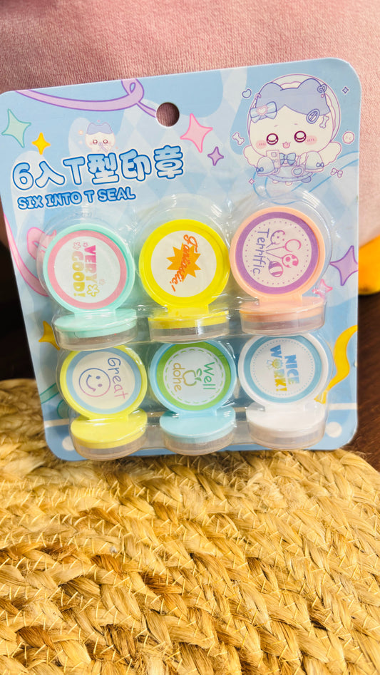 Cute Stamp Set of 6 pcs