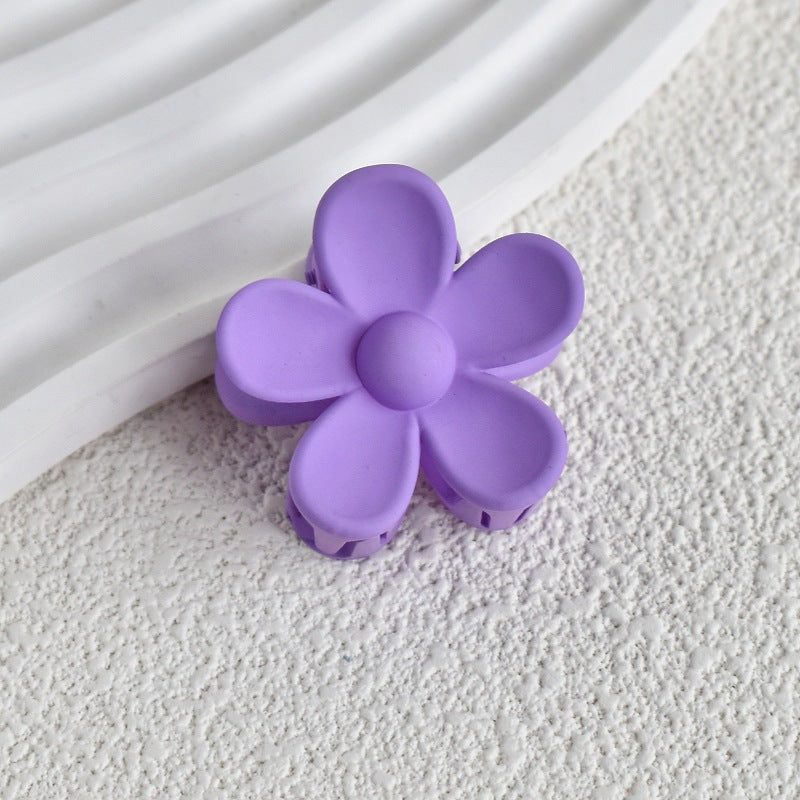 Korean Style matte Flower Hair Claw Small