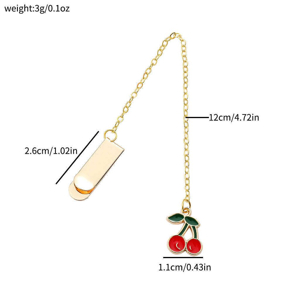 Metal chain bookmark