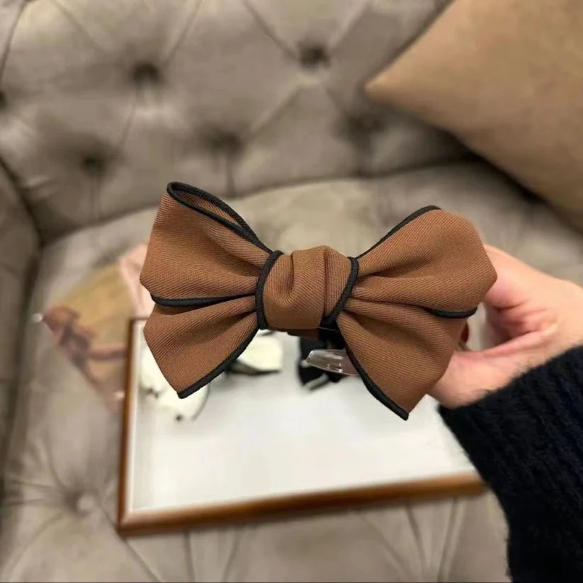 Korean-style Double-sided Bow Grab Clip (1 Pc)