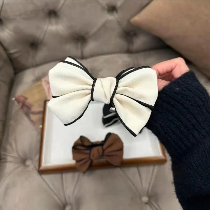 Korean-style Double-sided Bow Grab Clip (1 Pc)