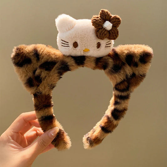 Cute Cat Plush Hair Band (1 Pc)