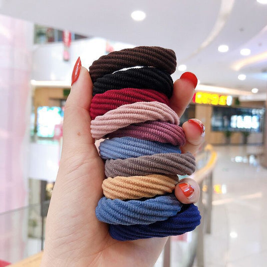 Korean Style Towel Hair Tie (Set of 5)