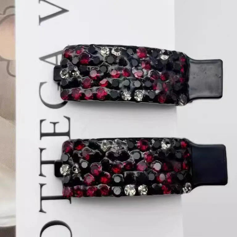 Korean Rhinestone Hair Bangs Clip (Set of 2)