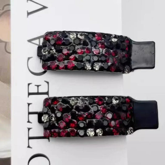 Korean Rhinestone Hair Bangs Clip (Set of 2)