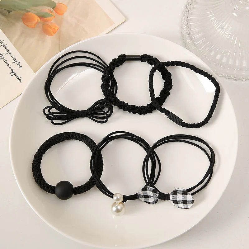 Mori Sweet Cute Hair Rope Ponytail Holder (Set of 6)