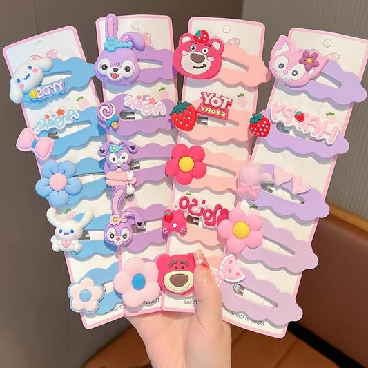 Cartoon Character Hairpin (Set of 5)