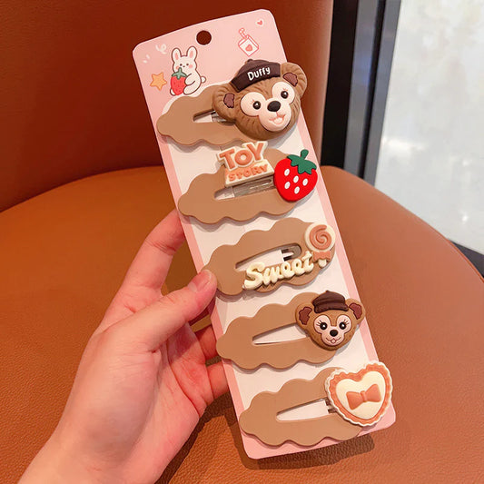 Cartoon Character Hairpin (Set of 5)