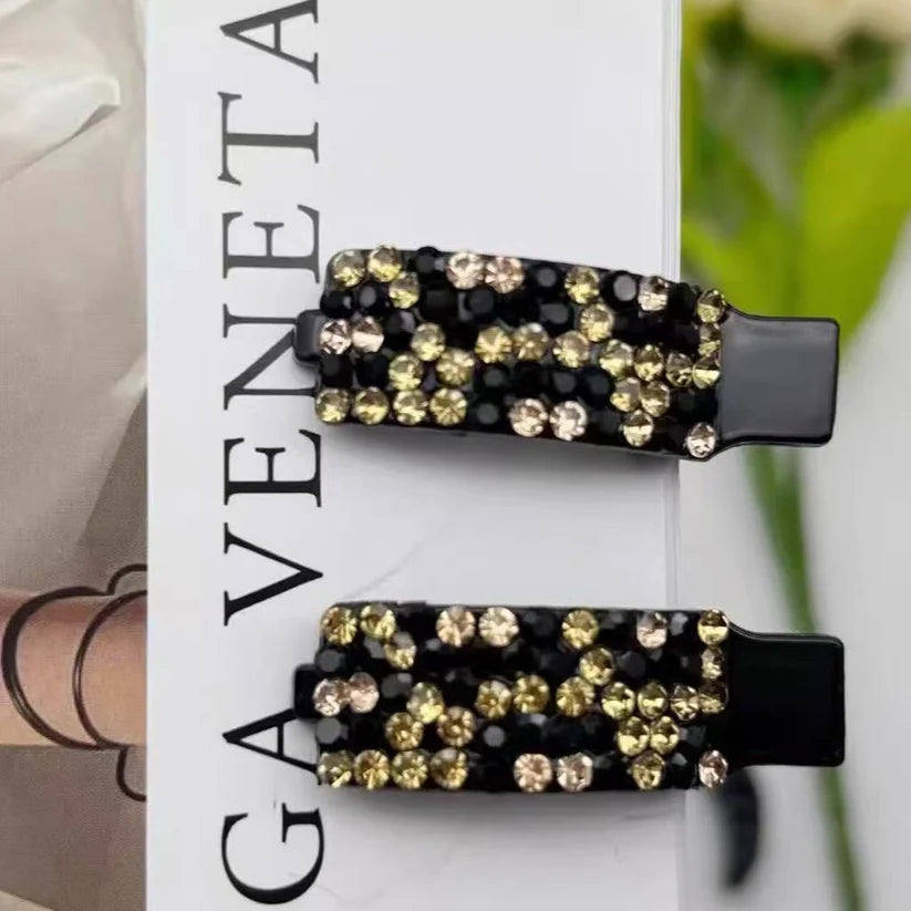 Korean Rhinestone Hair Bangs Clip (Set of 2)